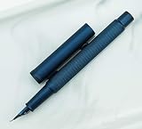 Hongdian erofa Dark Blue Bent Nib Fountain Pen Fude with Converter Box Set view 3
