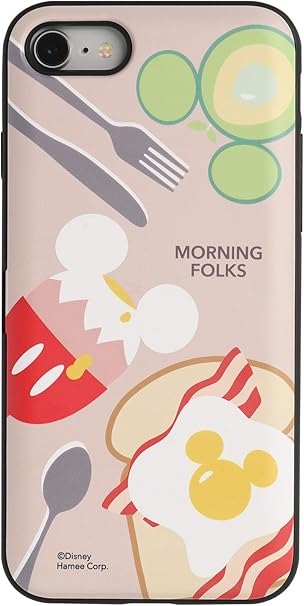 Amazon Co Jp ディズニー Latootoo Iphone Se 第2世代 8 7 ケース カード収納型 ミラーシート付き Morning 家電 カメラ