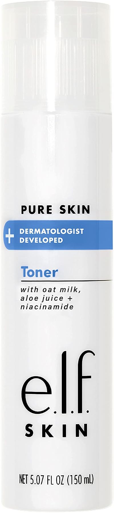 e.l.f. Skin Pure Skin Toner Gentle Exfoliating Oat Milk Aloe Niacinamide 6.7oz