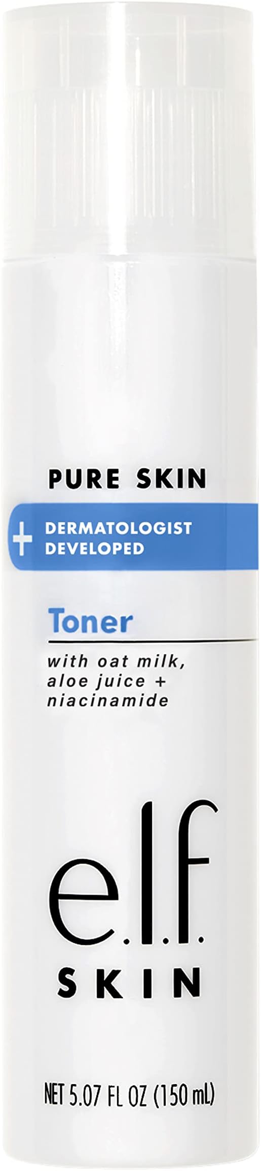 e.l.f. Skin Pure Skin Toner Gentle Exfoliating Oat Milk Aloe Niacinamide 6.7oz