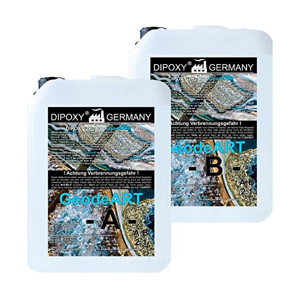 4,5kg Epoxidharz 2K Harz mit Härter EP Laminierharz in Profi Qualität Glasklar und geruchsarm Gießharz Epoxy UV Stab…