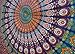 Popular Handicrafts Tapestry Wall Hanging Hippie Mandala Bohemian Hippy Intricate Indian Tapestries Bedspread 84x90 Inches (215cm x 230cm) Blue Orange