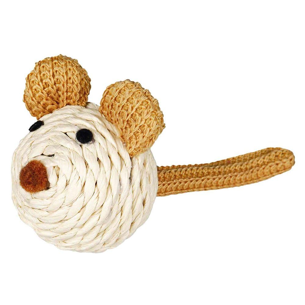 Trixie Rope Mouse with Rattle, 5 cm, Single unit