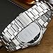 Couple Watches Quartz Waterproof Wristwatches for Lovers Pair in Package Silver Dial Stainless Steel Band