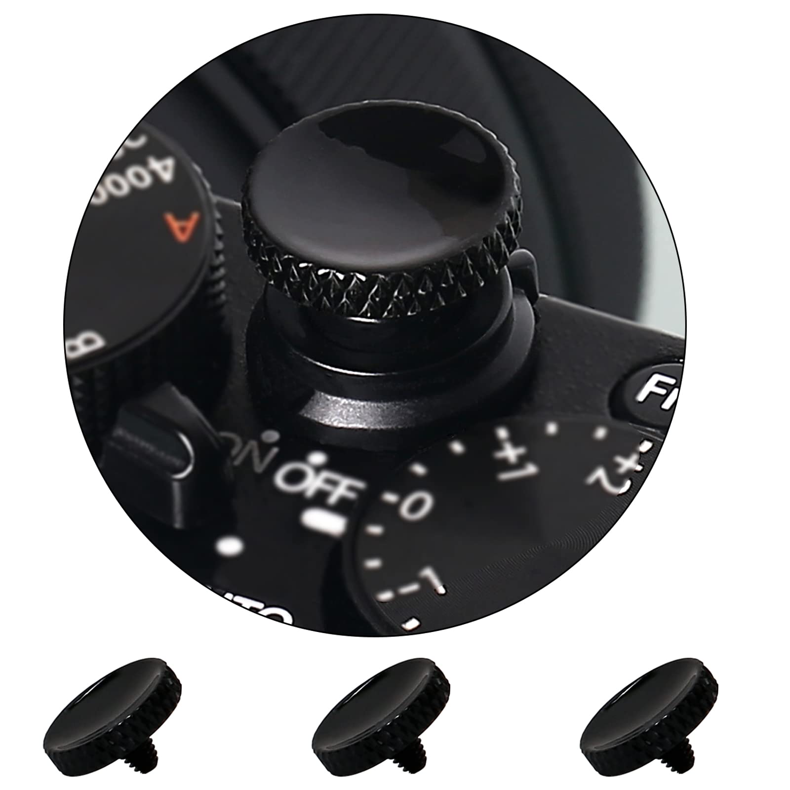 Soft Shutter Release Button(3 Pack Black), High-end