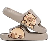 XUNBAI Men's and Women's Capybara Slides,Cute Capybara Slippers for Indoor Outdoor,Non Slip Quick Drying Shower Shoes,Comfort Cloud Slides Sandals