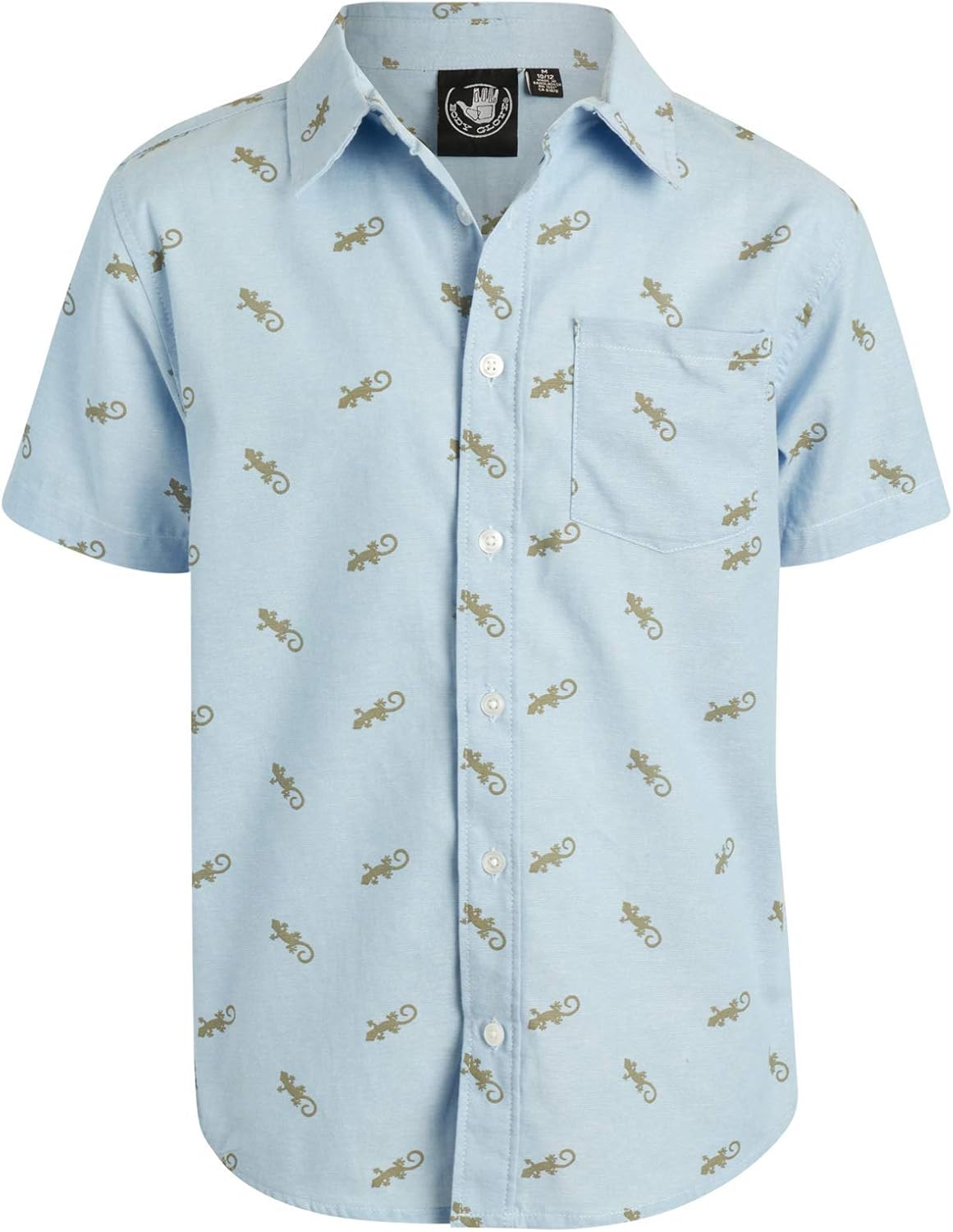 Body Glove Boys Short Sleeve Button Down Summer Beach Shirt: Clothing
