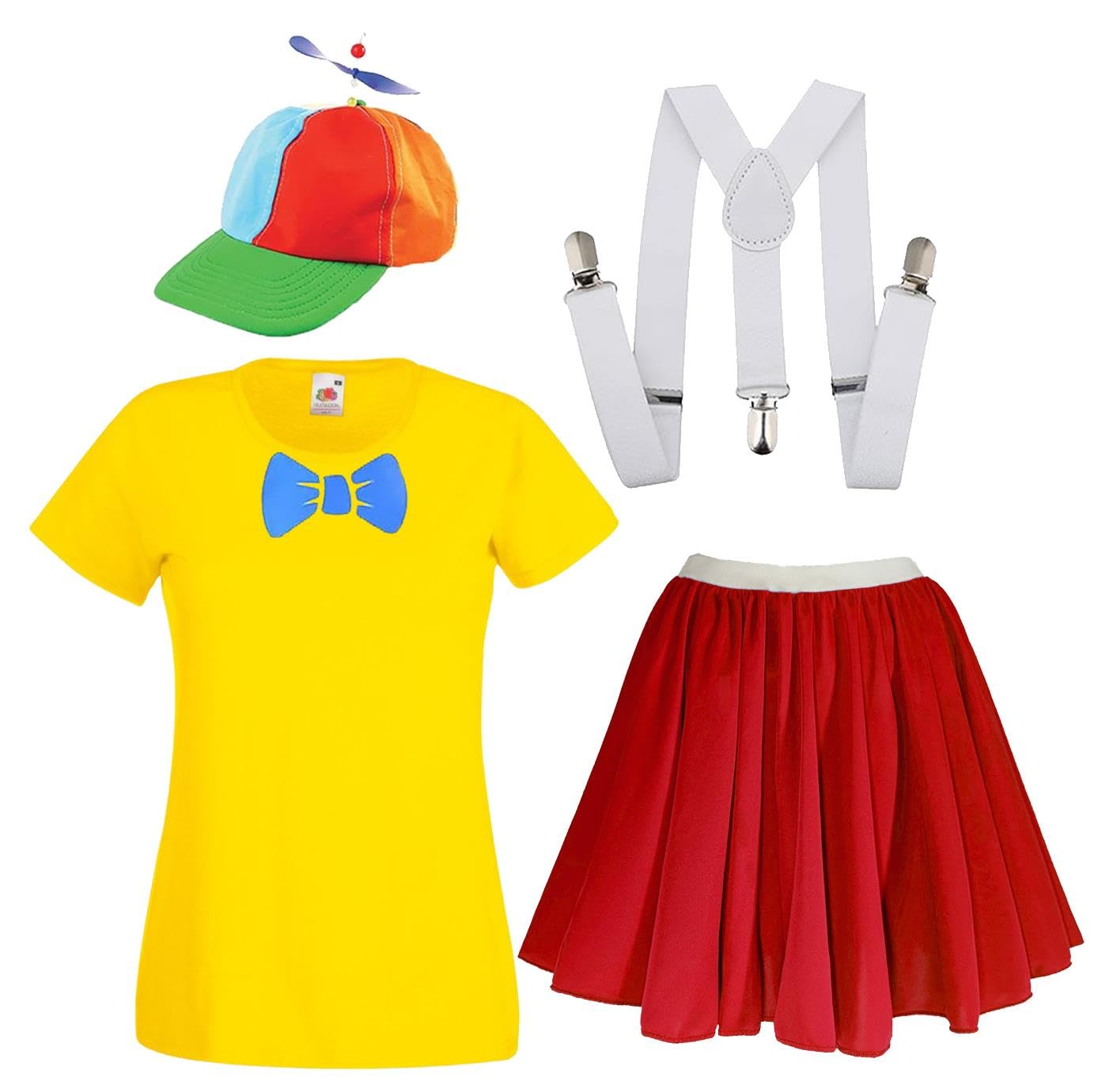 The Dragons Den Adults Tweedle Dee Tweedle Dum Wonderland Fancy Dress Costume [L-XL