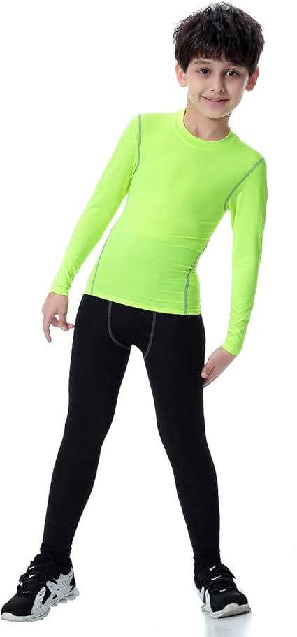 Amazon Lnjlvi キッズ コンプレッションウェア 上下セット トレーニングウェアボーイズ Uvカット吸汗速乾 スポーツインナー アンダー ウェア 長袖 スポーツタイツ ロングパンツ ランニングウェア 子供用 スポーツウェア 通販