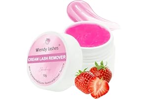 WENDY LASHES Wendy Lash Remover for Eyelash Extensions: Effectively Cluster Glue Remover Cream, Pink Strawberry