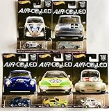 Hot Wheels Car Culture Air-Cooled Set Of 5 (Custom Volkswagen Beetle,69' Volkswagen Fastback,Porsche 356A Outlaw,Volkswagen SP2, 60's Fiat 500D) 2017
