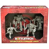 BattleTech ForcePack: House Kurita Command Lance | Mech Miniatures Expansion by Catalyst Game Labs, Ages 14+,Four Premium-Quality Plastic Miniatures