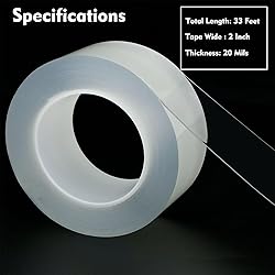 Transparent Window Weather Sealing Tape 2 Inch x 33