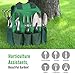 Nuovoware Garden Tools Set, 6 Piece Heavy Duty Cast-Aluminium Alloy Gardening Tools Including Transplanting Spade, Trowel, Rake, Cultivator, Weeder, Pruner with Storage Tote Bag, Dark Green & Greenthumb 1