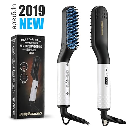 New Upgrade Beard Straightener Comb Men Beard Straightening