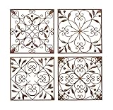 Deco 79 50035 Metal Wall Decor Set of 4 (Kitchen)