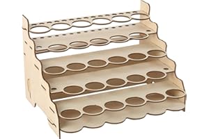 TTETTZ Multi-Layer Wooden Cabinet for Paint Pigment Storage, 28 Holes 35mm A