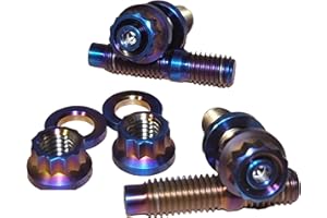 GENERIC Titanium Turbo to Manifold Stud Kit – M10x1.5mm Thread – 4Pc Heat-Resistant Lightweight Hardware for Turbocharger & Exhaust Systems | Str8UpRevving Approved