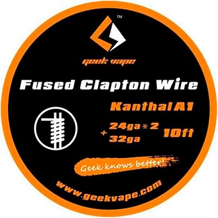 Amazon Geekvape Fused Clapton Wire Kanthal A1 24gax2 32ga 15ft カンタル クラプトン ワイヤー Geekvape 交換用コイル