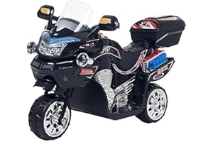 Lil' Rider Ride on Toy, 3 Wheel Motorcycle Trike for Kids by Rockin' Rollers – Battery Powered Ride on Toys for Boys and Girls, 3 - 6 Year Old - Black FX, Large