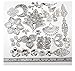 ALL in ONE Mixed Antique Bronze/Gold/Platinum Alloy Pendants Beads Charms Chains Connectors Jewelry Findings 50 Grams