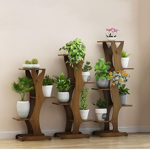 YXWa Puesto de Plantas Soporte de Flor herbáceo al Aire Libre ...