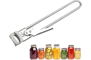 2026 New Adjustable Jar Opener, Effortless Gripper Lid Remover for Tight Lids, Stainless Steel Bottle and Can Opener, Kitchen