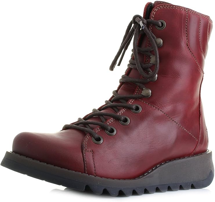 fly london red ankle boots