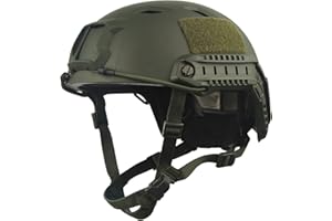 LOOGU Fast Base Jump Tactical Helmet for Airsoft with 12-in-1 Headwear