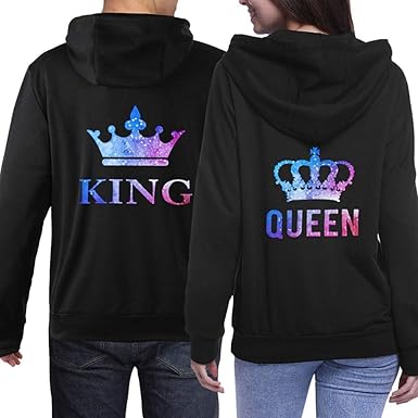 king and queen sweatshirts amazon