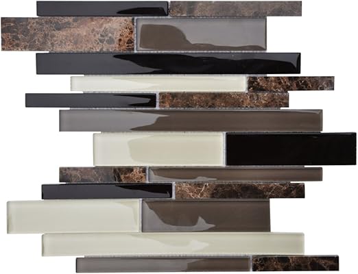 Interlocking Patten Art Mosaics Home Building Glass Tile Kitchen