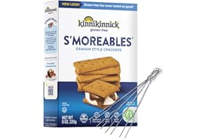 Kinnikinnick S'moreables Gluten Free Graham Style Crackers, 8oz/220g (Pack of 6)