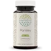 HerbEra Parsley 60 Capsules, 500 mg, Made with Parsley (Petroselinum crispum) Dried Leaf (60 Capsules)