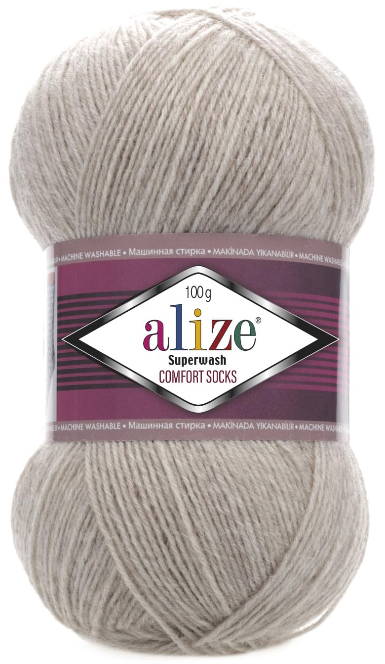 Sock Yarn 100 g Superwash Comfort Sock Wool 420 m 75% SW Wool - 25% Polyamide Hand Knitting Yarn Multicoloured Sweater Vest Cardigan Blouse Scarve Hat Beanie Bootie Mitten Beret (152)