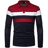 HHGKED Polo Shirts for Men Casual Short & Long Sleeve Golf Slim Fashion Shirts
