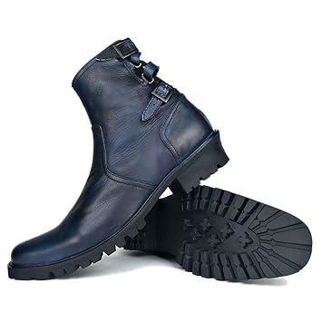 botas vaqueras azules para hombre
