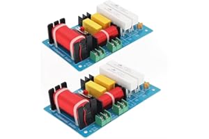 DriSentri 2pcs 2 Way Crossover for Speaker, 450W 4-8 Ohm 2 Way High-Low Frequency Divider for Speaker, HiFi Speaker Crossover