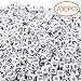 700PCS White Letter Cube Beads for Jewelry Making DIY Necklace Bracelet (6mm)