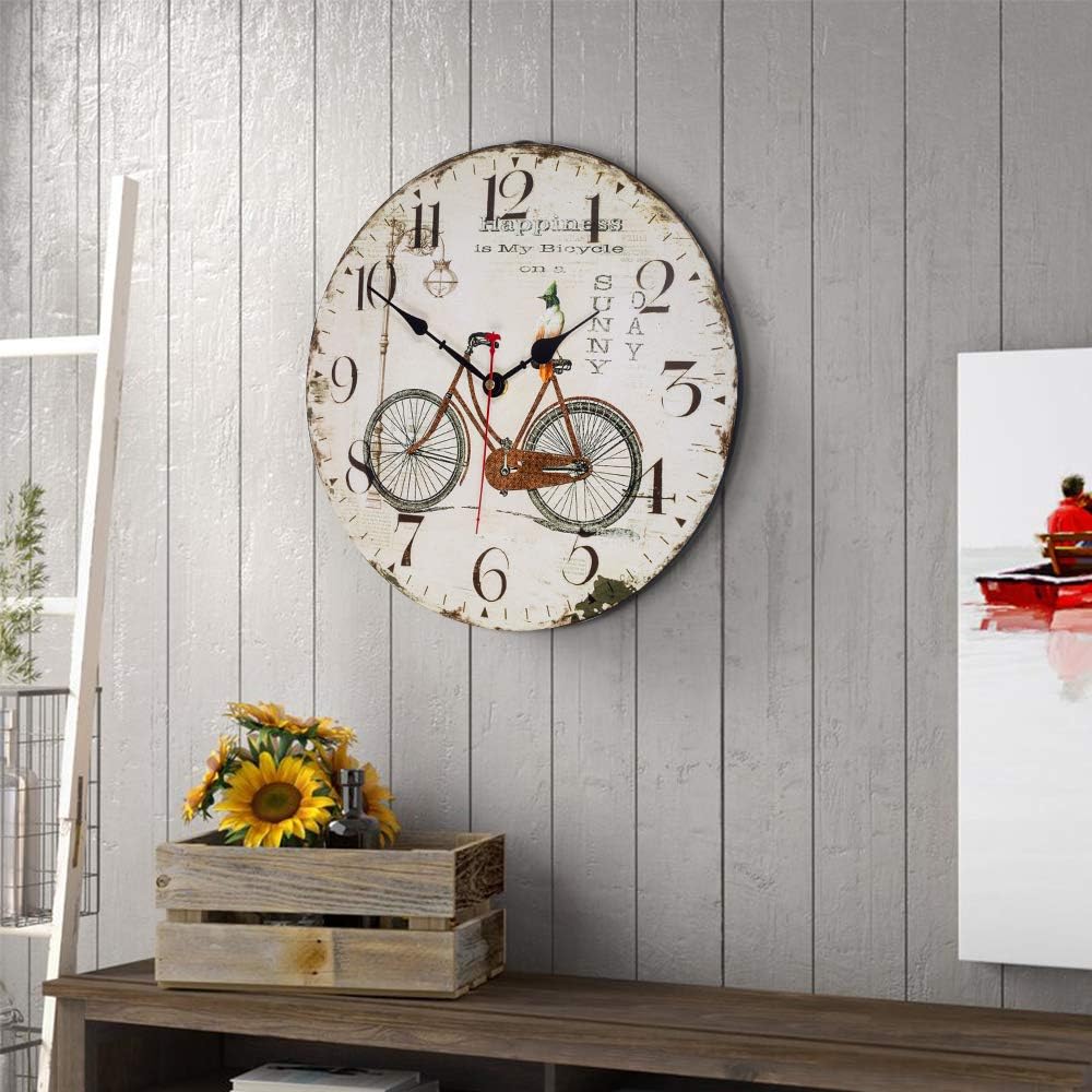 Vintage Wanduhr, 30 cm Rustikale Land Wand Im Toskanischen Stil Wanduhr