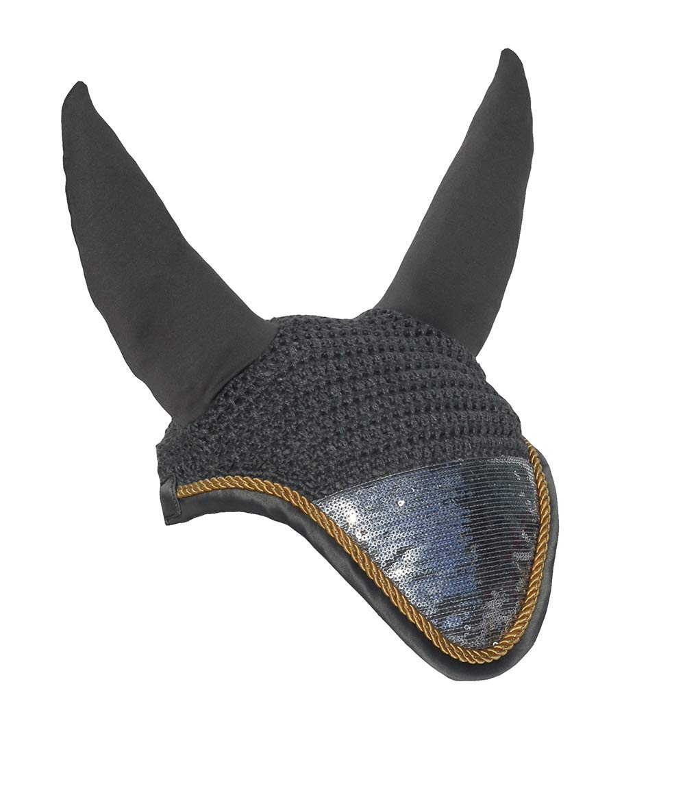 Rhinegold Unisex's 662-F-GREY Sequin Fly Veil, Grey, Full