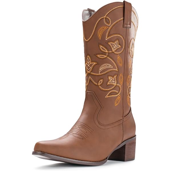 Cowboy Boots For Women & Girls - Western Style With Easy Zipper - View #5