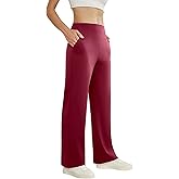 SEAJOJO Dress Pants Women Wide Leg, High Waist Stretchy Work Pants Pull On Business Casual Slacks with Pockets