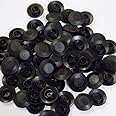 FidgetKute 100 Flush Mount Black Plastic Body and Sheet Metal Hole Plug 3/8" Hole 3/4" Head