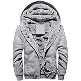 MANLUODANNI Men's Casual Hooed Hoodies Thick Wool Warm Winter Jacket Coats