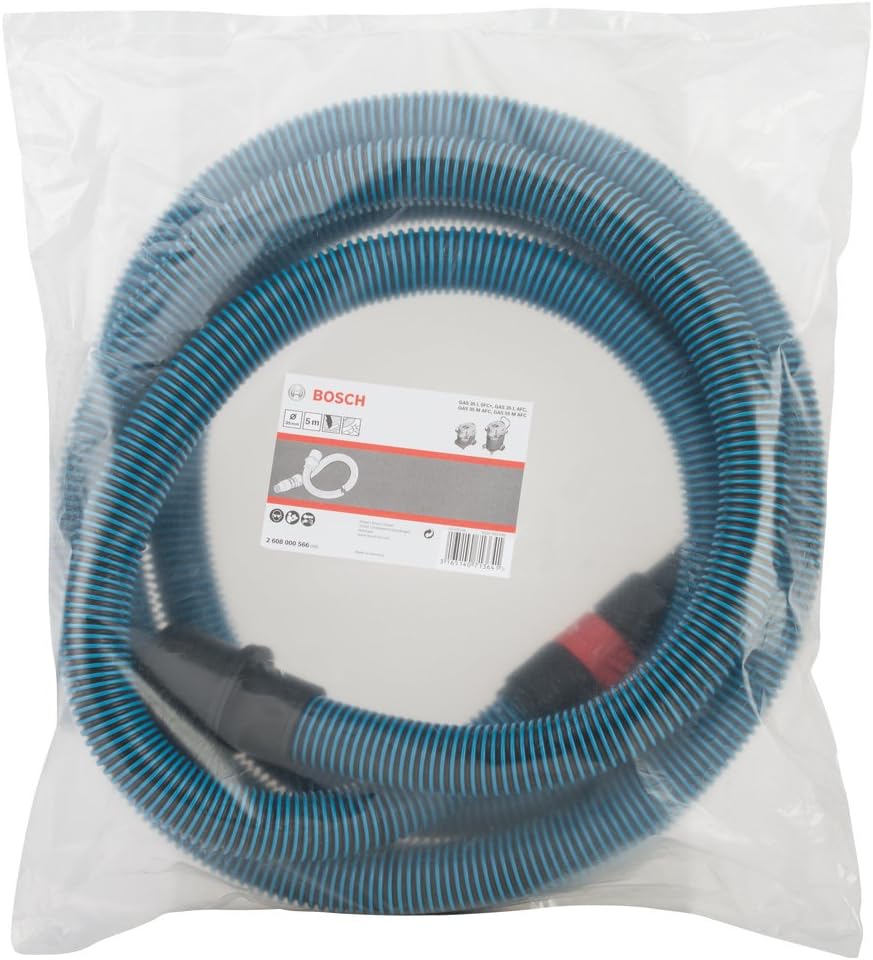 Tuyau antistatique BOSCH 2608000568 - 5m Ø22mm - Connexion baïonnette - Pour GAS 35 à 56
