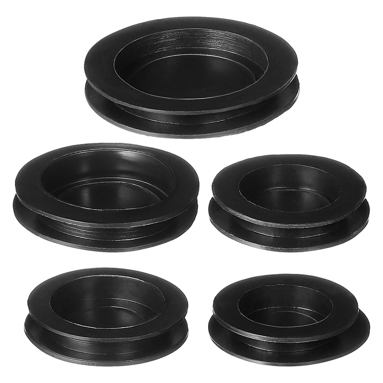 TOYANDONA 5Pcs Round Piggy Bank Stoppers Rubber Plugs Money Box Bottom Replacement Caps for Household Savings Box Accessories