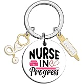 UYBEPU Nurse Keychain Gifts for Women Nurses Week Gifts for Nursing Practitioner Nurse Appreciation Gift for RN Cute Nurses Graduation Gift for Birthday Presents for Nursing Student