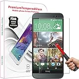 PThink 2.5D Round Edge 0.3mm Ultra-thin Tempered Glass Screen Protector for HTC One E8 with 9H Hardness/Anti-scratch/Fingerprint resistant (HTC One E8)