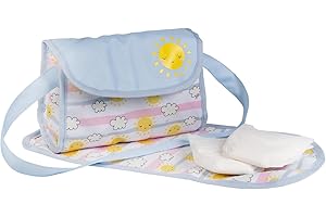 Adora Baby Doll Diaper Bag with Color Changing Design, Sturdy Straps, Includes Changing Mat and 2 Doll Diapers (Fits 13" Dolls), Birthday Gift For Ages 3+ - Sunny Days