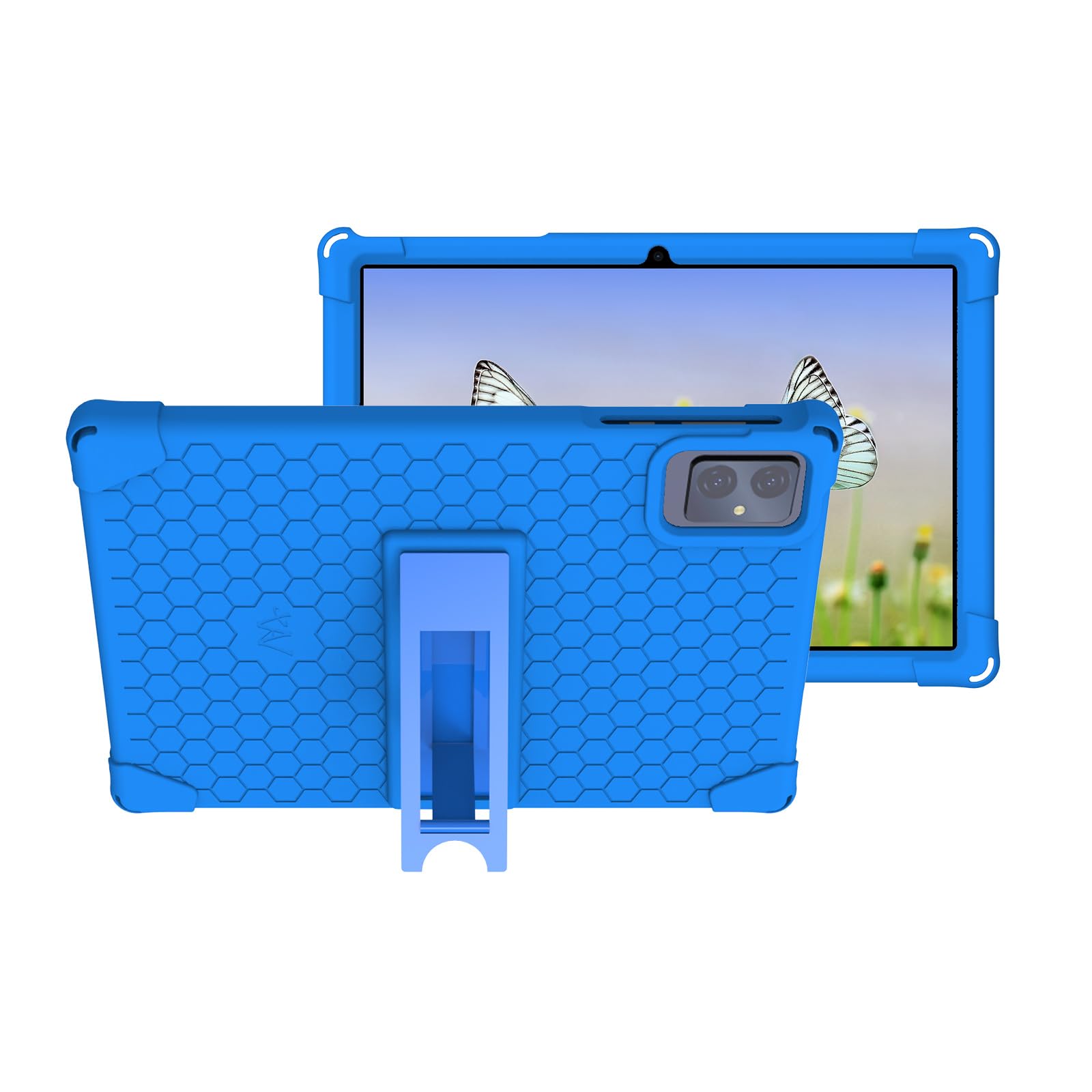 Photo 1 of (for T10M Pro) Transwon Kids Case Silicone Cover for Vortex T10M Pro Tablet 10.1 Inch/EDDBNi K12E Tablet - Blue